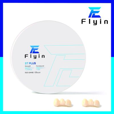 Sistema Zirkohn Máquina de moagem seca dentária de alta resistência de bloco branco de zircônio com resistência de dobra de 1100 Mpa