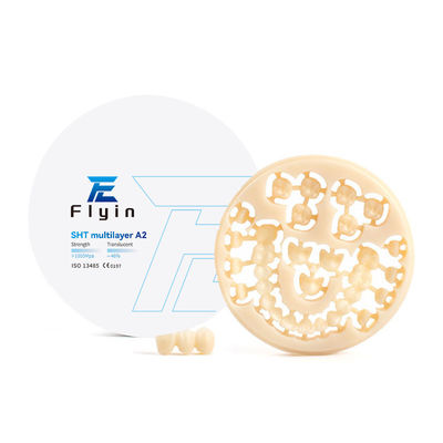 Laboratório Dental CAD CAM SHT Blocos de cerâmica de zircônio de camadas múltiplas Sistema aberto branco 98mm