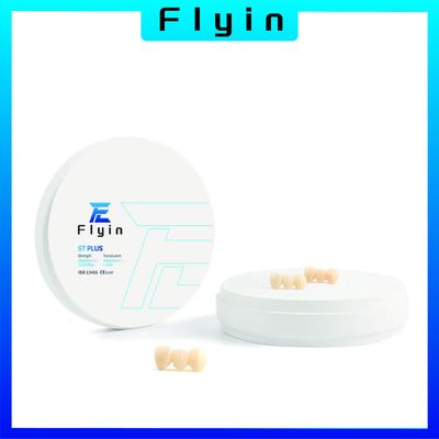 Flyin ST Dental Zirconia Bloco Super Translúcido 10mm-25mm Bloco Cerâmico